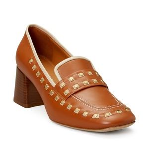 AUTHENTIC Tory Burch Tory heeled loafer 9 NWOB